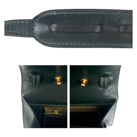 HERMES Vintage Green Shoulder Bag - Picture 4 of 9
